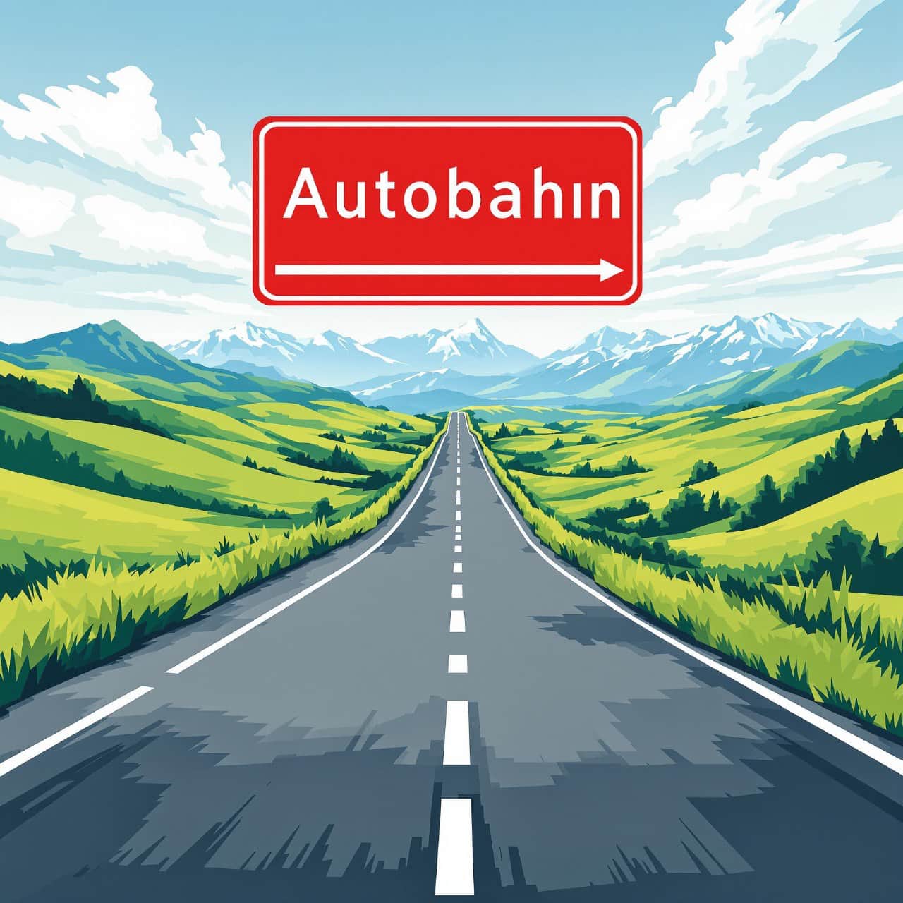 Autobahnmaut-Schild